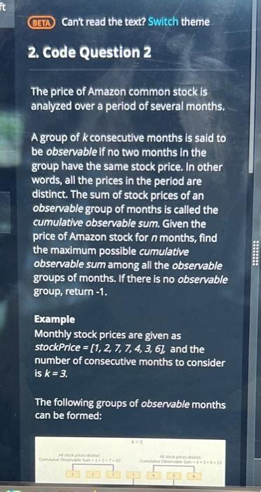 Find out all the key statistics for Amazon. . The price of amazon common stock is analyzed over a period of several months chegg